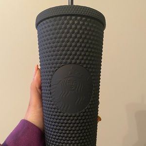 Starbucks black matte studded tumbler 24oz